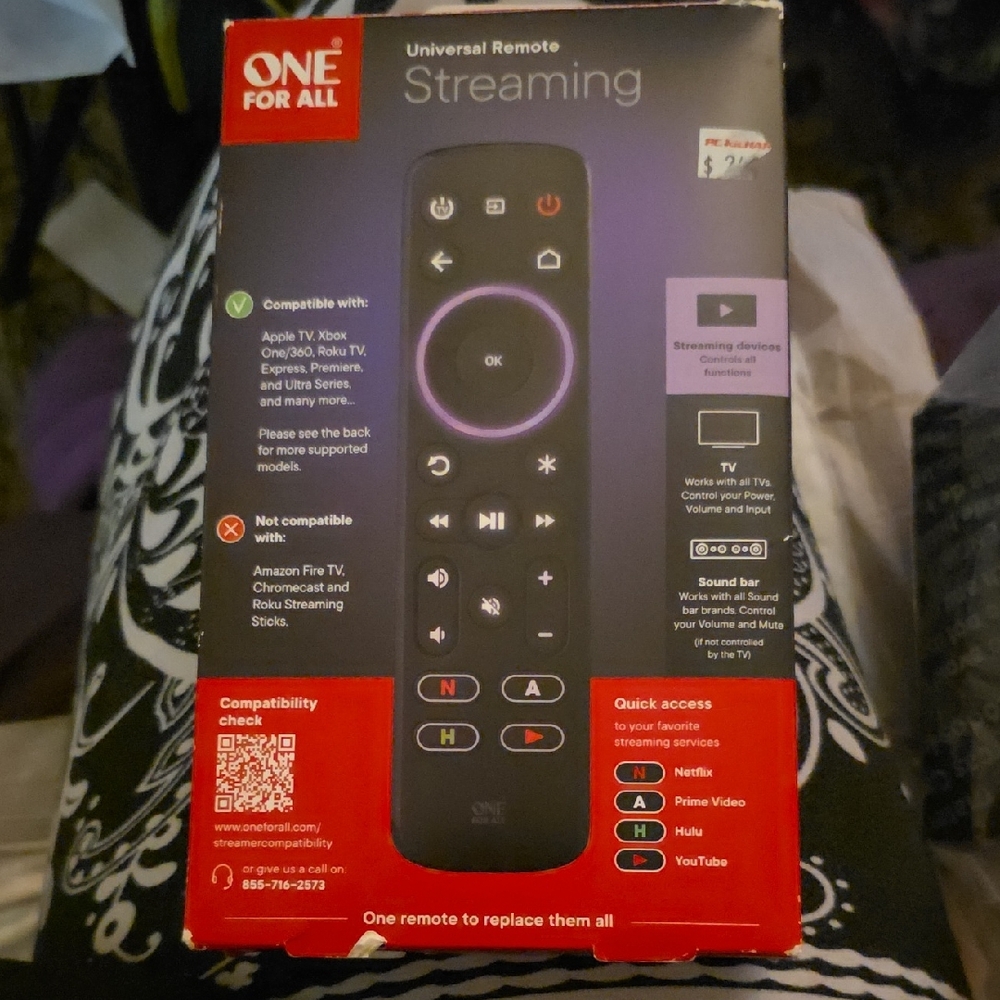 Universal Streaming Remote - Black